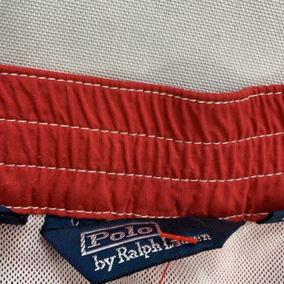 Polo Ralph Lauren Swim Trunks Mens Size XL Red Mesh Lined Shorts Pony - Picture 4 of 8